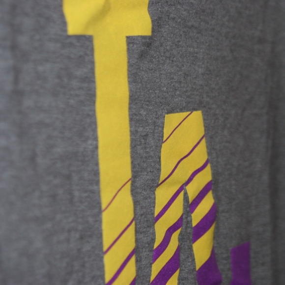 Los Angeles Dodgers - Lakers Night Baseball Tee - Picture 2 of 4